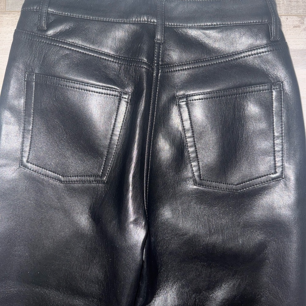 Wilfred Black Faux Leather The Melina Pants Size 0 - Picture 6 of 6